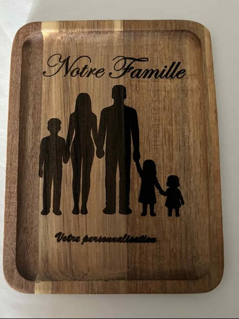 Vide poche rectangulaire "Notre famille"