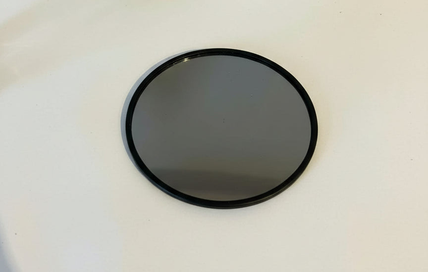 Miroir rond noir mat