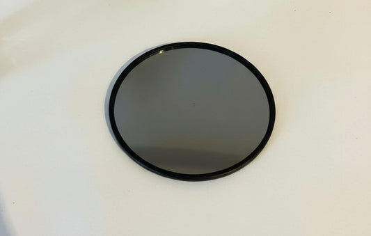 Miroir rond noir mat