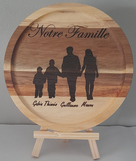 Vide poche rond "Notre famille"