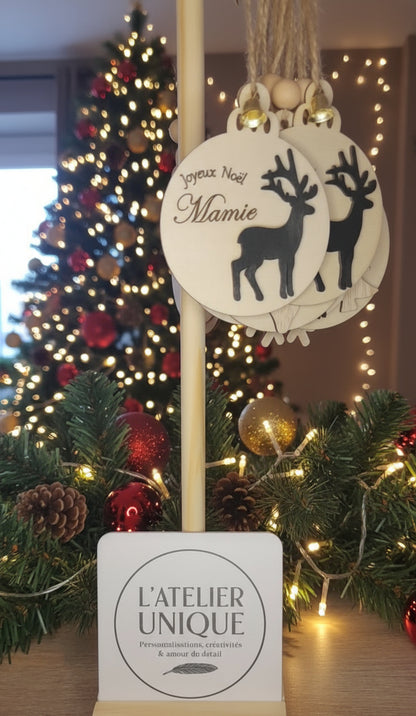 🎄 Boule de Noël en bois