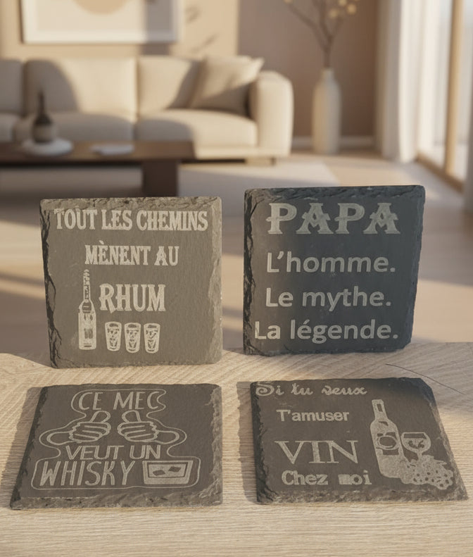 L’ardoise qui fait parler les verres