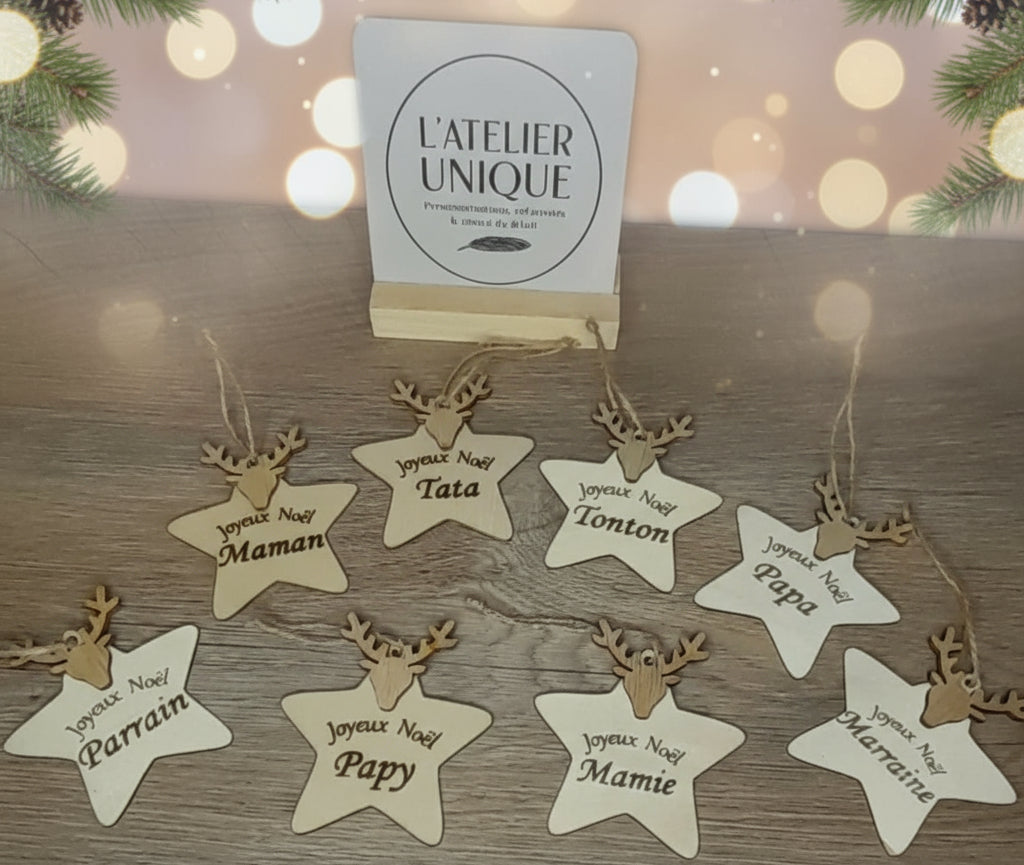 ⭐ Étoiles de Noël en bois  ⭐
