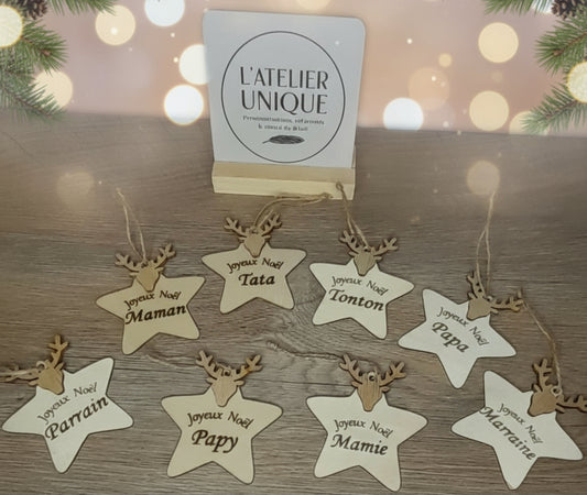 ⭐ Étoiles de Noël en bois  ⭐